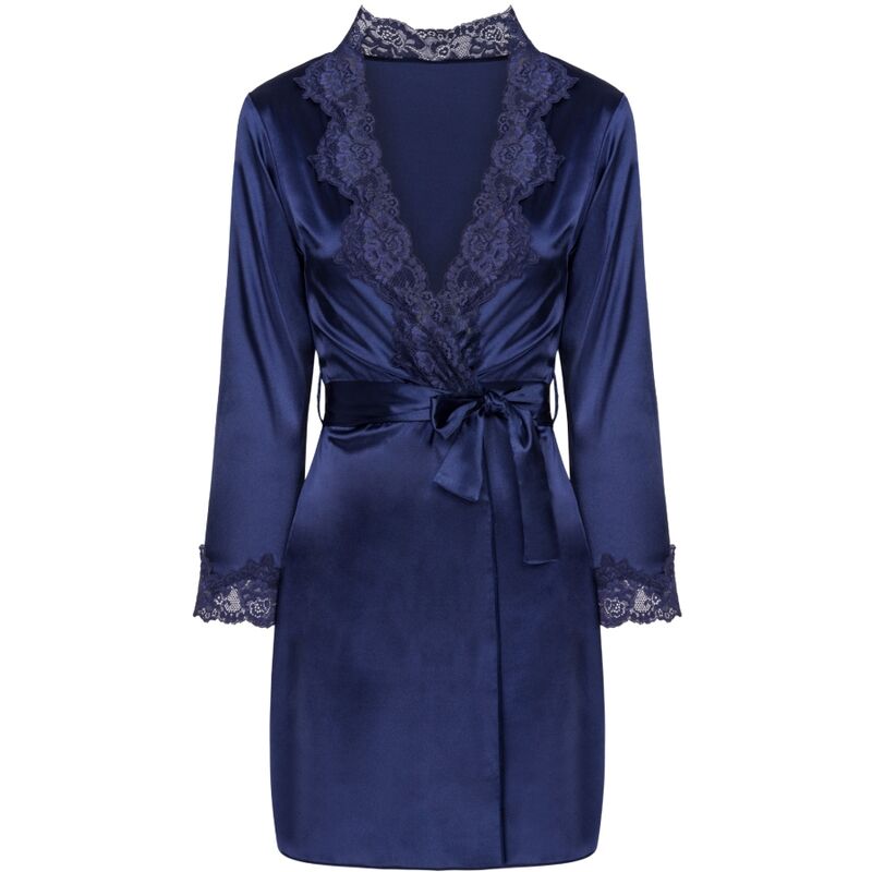 LIVCO CORSETTI FASHION - JACQUELINE LC 90249 BATA + CAMISA + PANTY AZUL MARINO S/M - immagine 5