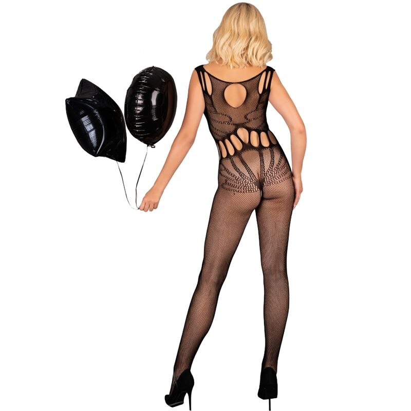 LIVCO CORSETTI FASHION - AMAHIL BODYSTOCKING CROTCHLESS NERO TAGLIA UNICA - immagine 2
