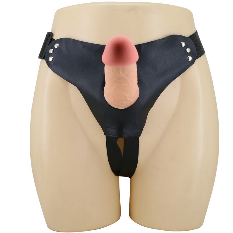 PRETTY LOVE - MAVIS HARNESS SLIP UNIVERSALE CON DILDO 19 CM NATURALE - immagine 3