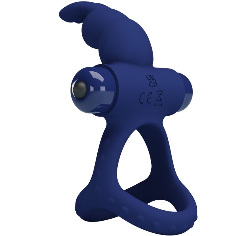 PRETTY LOVE - LUCHITO ANELLO VIBRANTE DOPPIO CONIGLIO BLU - immagine 3