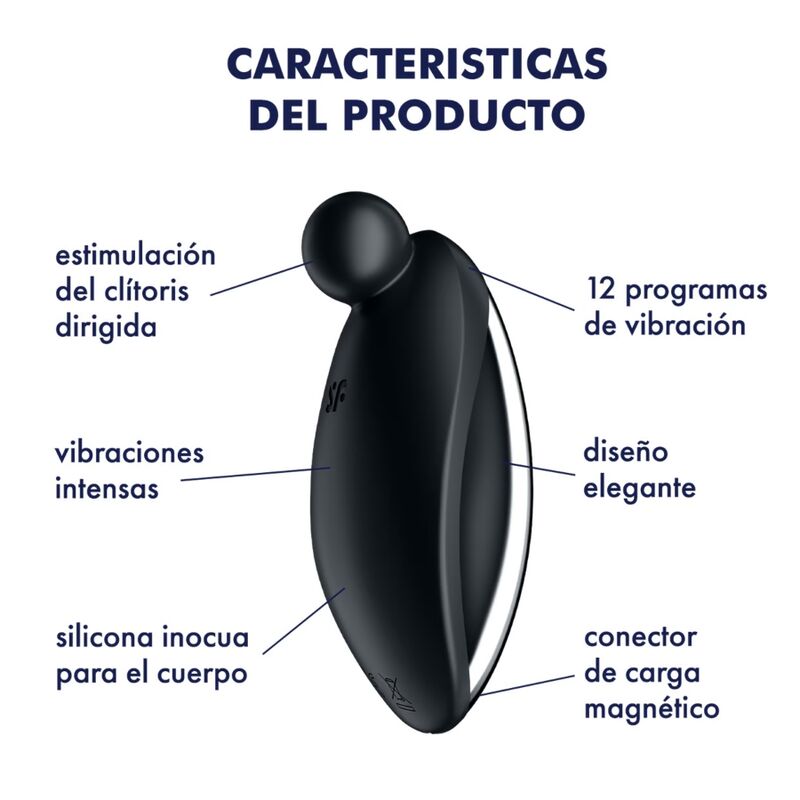 SATISFYER - SPOT ON 2 VIBRATORE LAY-ON NERO - immagine 4