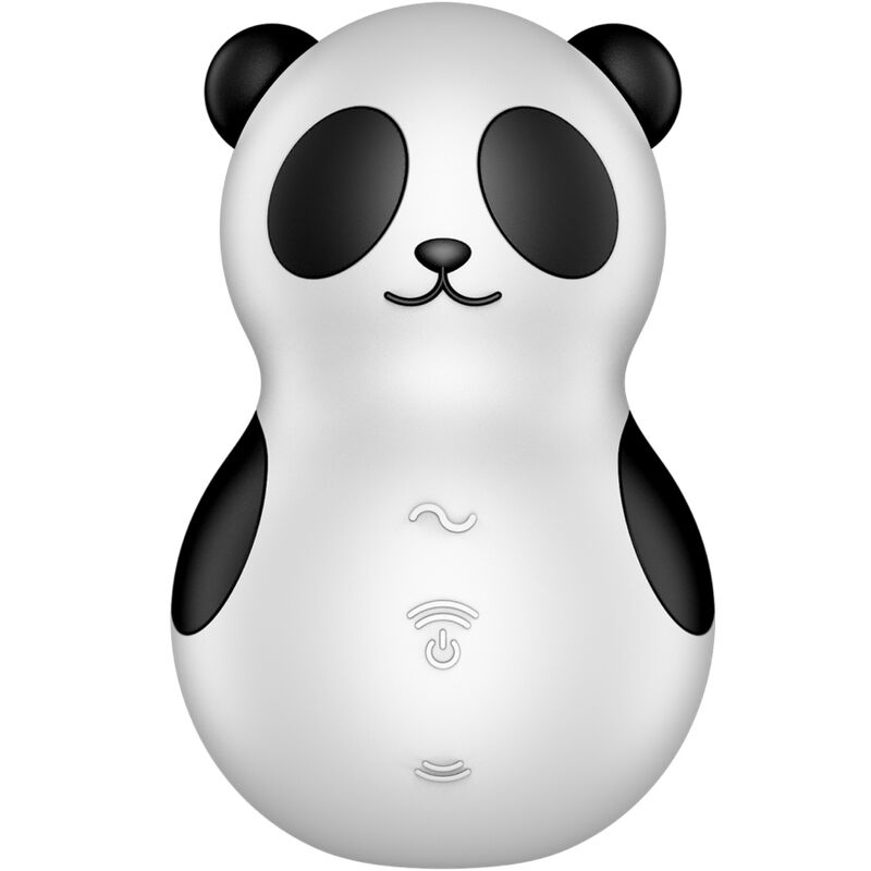 SATISFYER - POCKET PANDA STIMOLATORE E VIBRATORE IN BIANCO E NERO - immagine 2