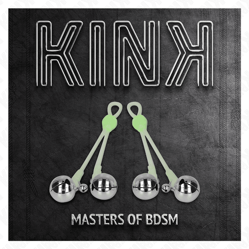 KINK - PINZE PER CAPEZZOLI TESCHIO LUMINOSO CON ANELLO CAMPANE REGOLABILI VERDE/ARGENTO - immagine 5