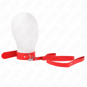 KINK - COLLANA CON CINTURA 116 CM ROJO CINTURINO REGOLABILE 32-50 CM X 8 CM