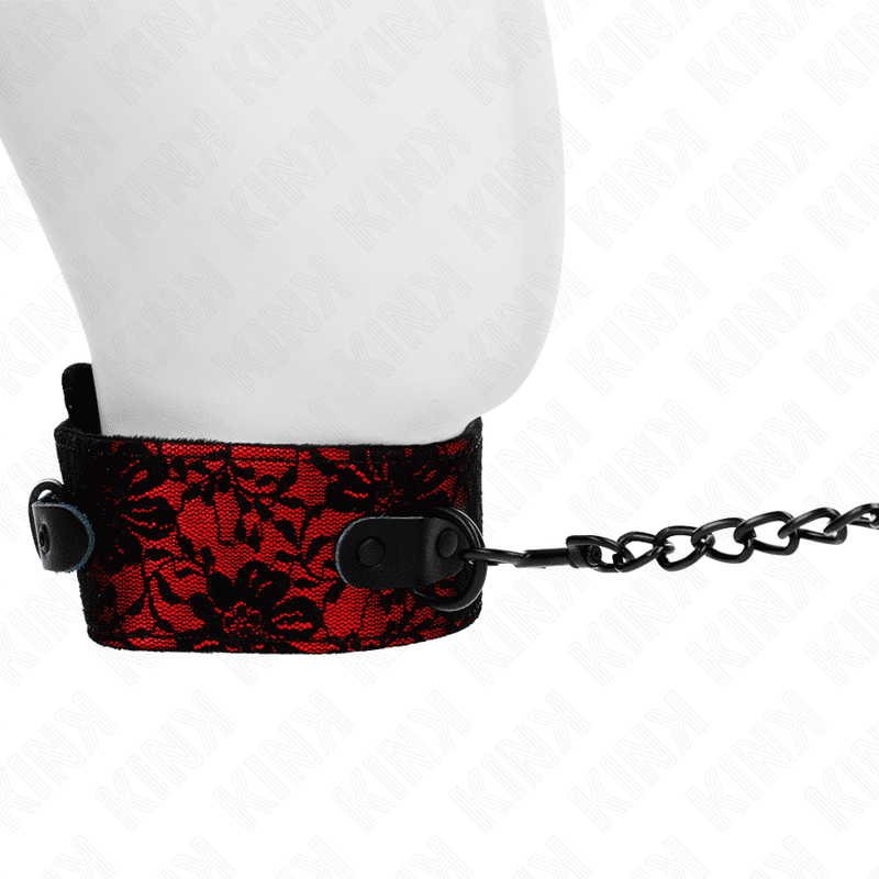 KINK - COLLANA IN PIZZO CON CINTURA CON CINTURA IN VERA PELLE 105 CM / 44 X 5,5 CM - immagine 4