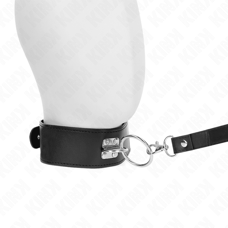 KINK - GUINZAGLIO BORCHIE 116 CM COLLARE CON CINTURINO IN SIMILPELLE 50 X 5 CM - immagine 2