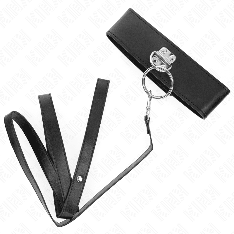KINK - GUINZAGLIO BORCHIE 116 CM COLLARE CON CINTURINO IN SIMILPELLE 50 X 5 CM - immagine 4