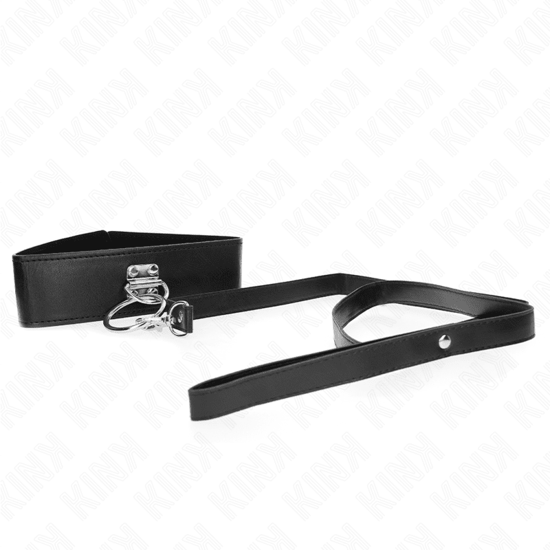KINK - GUINZAGLIO BORCHIE 116 CM COLLARE CON CINTURINO IN SIMILPELLE 50 X 5 CM - immagine 3