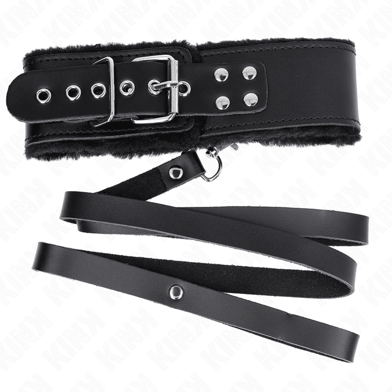 KINK - COLLANA CON CINTURA 116 CM CON CINTURINO IN PELLE NERA REGOLABILE 40-48 CM X 6 CM - immagine 5