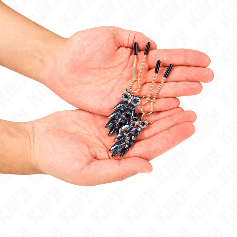 KINK - PINZE PER CAPEzzoli CON CIONDOLO GUFO 6 CM - immagine 3