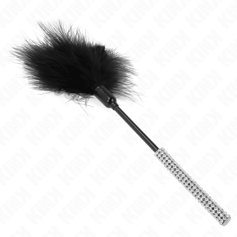 KINK - PIUME TICKLE CON MANICO STRASS 27 CM - immagine 3