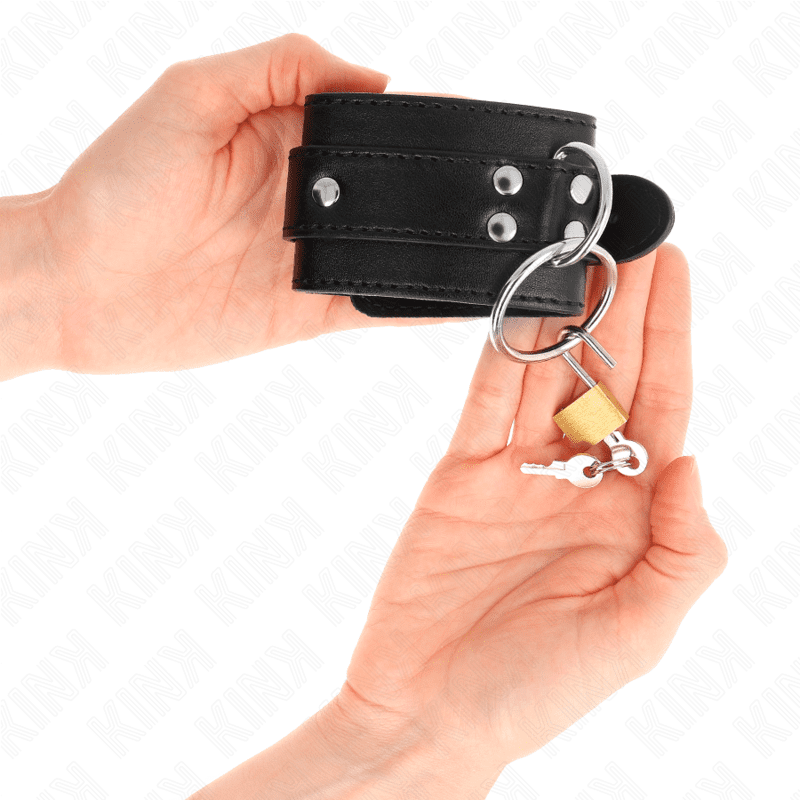 KINK - FERMAPOLSO CON BLOCCAGGIO O-RING NERO REGOLABILE 20-28 CM X 5,5 CM - immagine 3