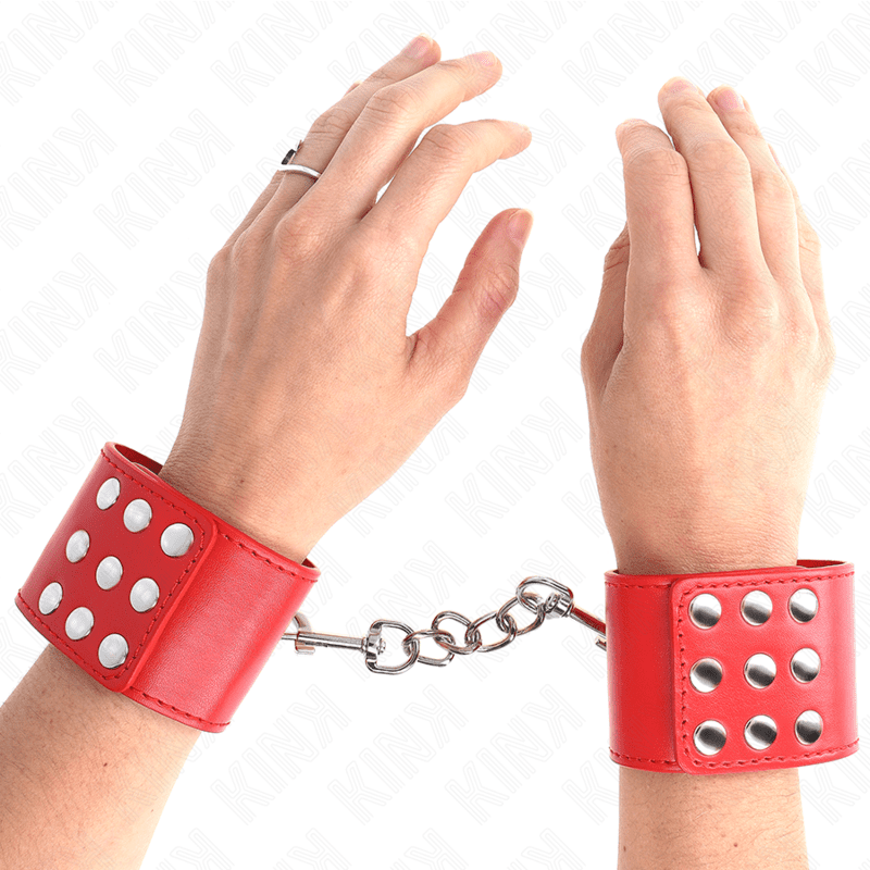 KINK - RESISTENZA DA POLSO CON CHIUSURA A SCATTO ROSSO REGOLABILE 19-24 CM X 5,5 CM - immagine 4