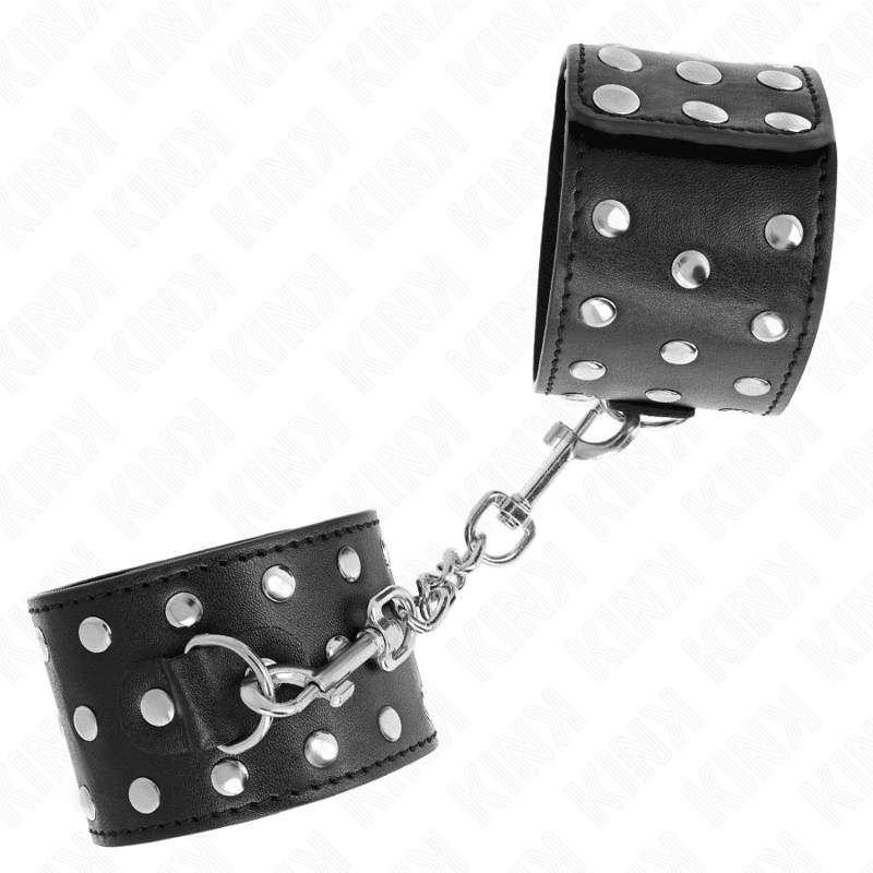 KINK - RESISTENZA DA POLSO PUNK REGOLABILE 19-24 CM X 5,5 CM - immagine 2