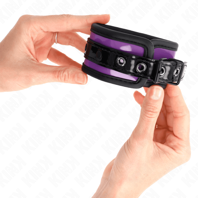 KINK - RESISTENZA DA POLSO IN NEOPRENE VIOLA CHIARO REGOLABILE 21-28 CM X 5 CM - immagine 4