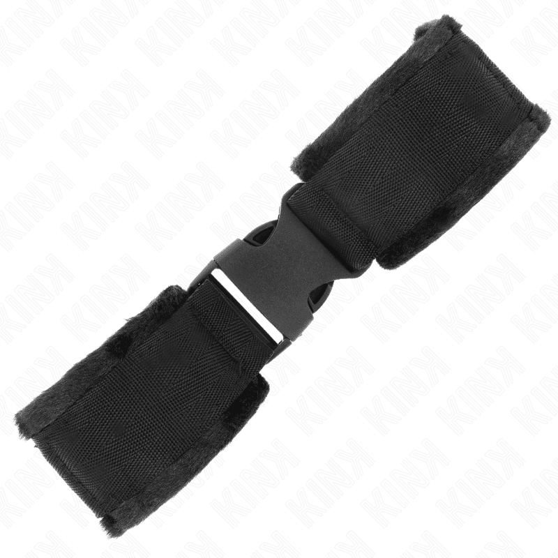 KINK - TENUTA DA POLSO IN NYLON HOOKLOOP ROSSO-NERO MODELLO 1 REGOLABILE 25-35 CM X 6 CM - immagine 2