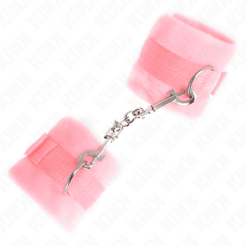 KINK - POLSINI IN PELLICCIA PER PRINCIPIANTI ROSA 30 X 7 CM - immagine 2