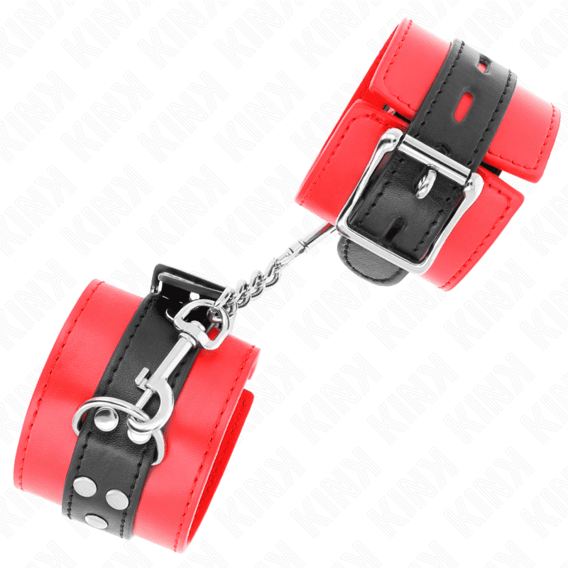 KINK - RESISTENZA DA POLSO ROSSO CON CINTURA NERA REGOLABILE 17-28 CM X 6 CM - immagine 2