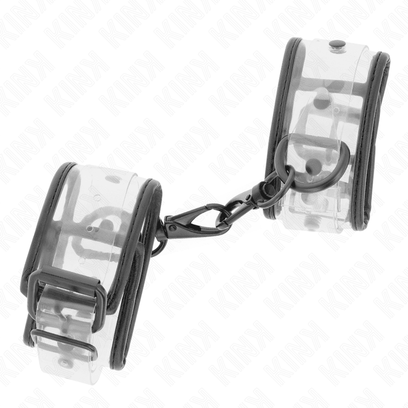 KINK - POLSINI DA POLSO TRASPARENTI REGOLABILI 18-30 CM X 5,5 CM - immagine 2
