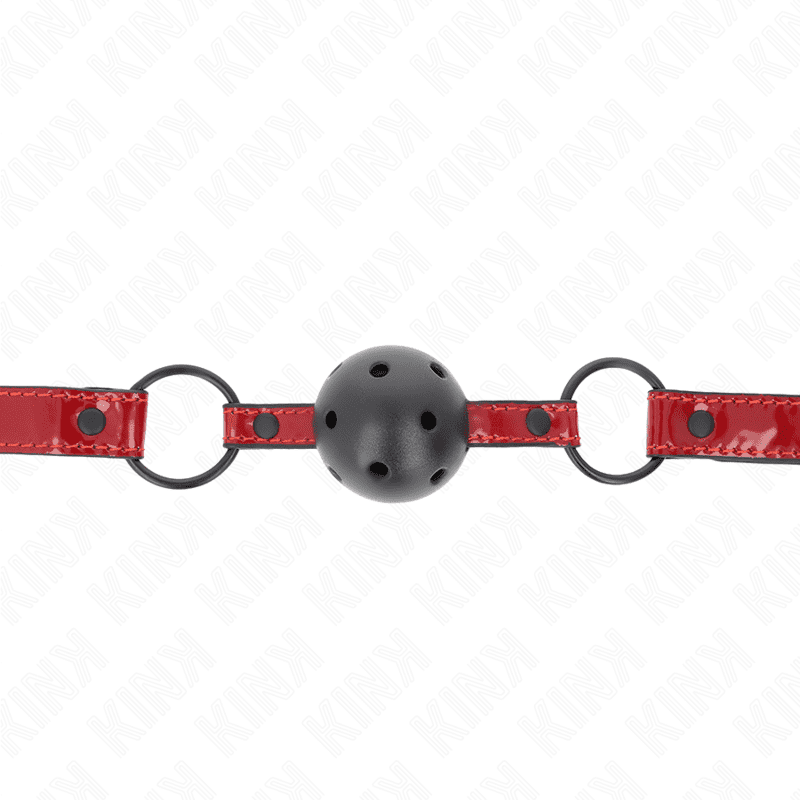 KINK - PALLA IN SIMILPELLE LUCIDA 4.5 CM GAG 63.5 X 2 CM REGOLABILE 41 X 59 CM - immagine 3
