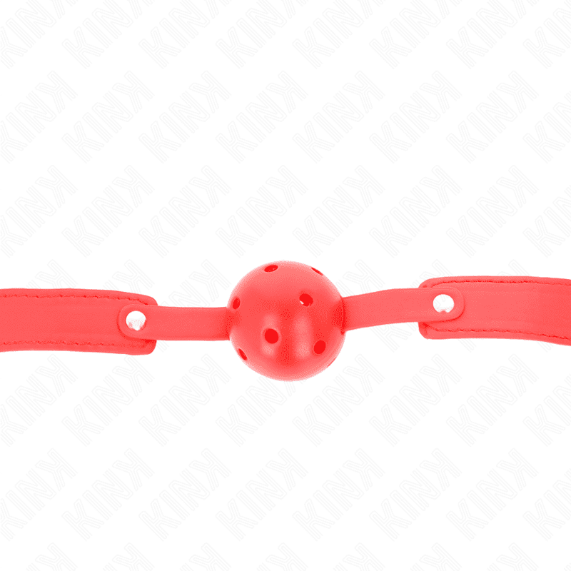 KINK - PALLA TRASPIRANTE ROSSA 4,5 CM BAVAGLIO 65 x 2,5 CM - immagine 4