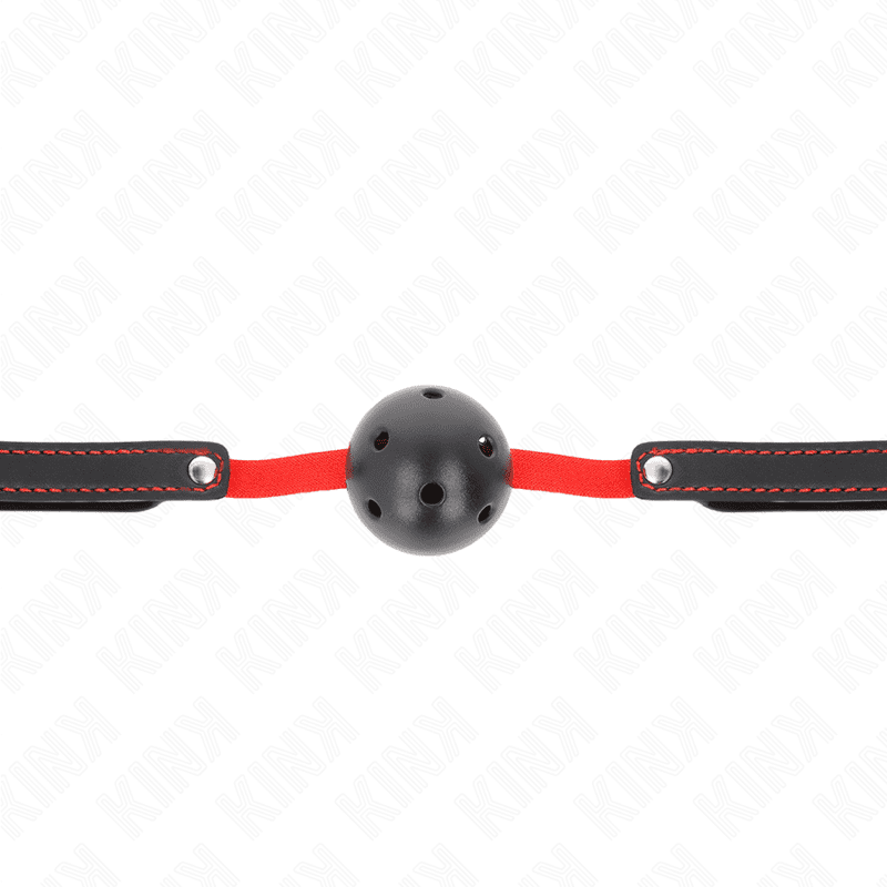 KINK - BAVAGLIO HOLLOW HARD BOCCA 4,5 CM CON CINTURA ELASTICA 56 x 1,5 CM - immagine 3