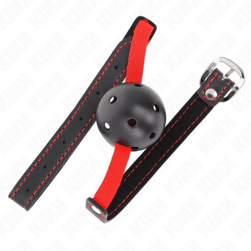 KINK - BAVAGLIO HOLLOW HARD BOCCA 4,5 CM CON CINTURA ELASTICA 56 x 1,5 CM - immagine 2