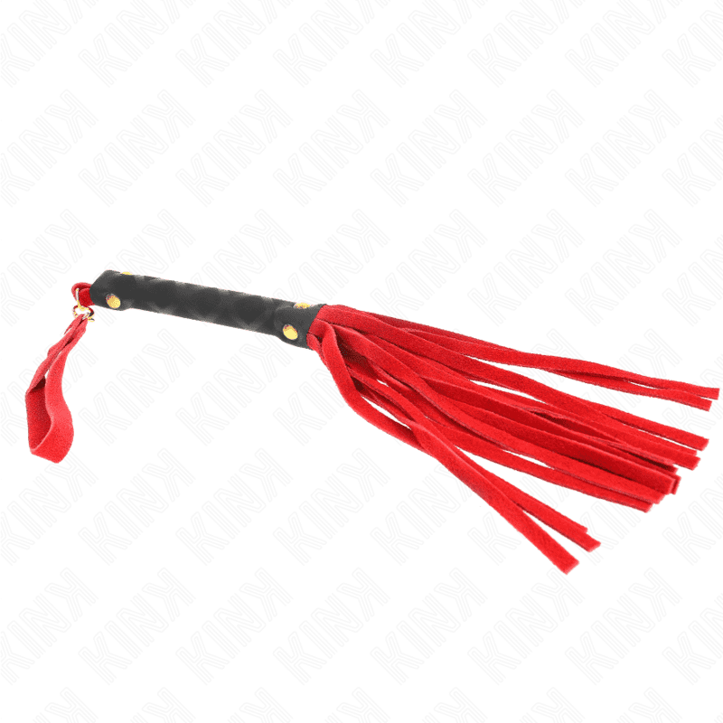 KINK - MINI FRUSTA IN CAMOSCIO ROSSO 30 CM - immagine 4