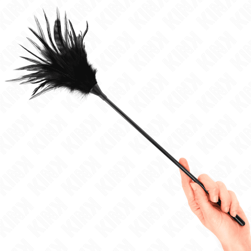 KINK - PIUME MULTIPLE NERE TICKLE 45 CM - immagine 4
