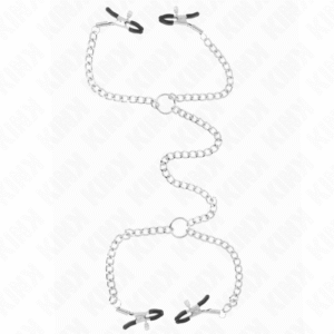 KINK - MORSETTI PER CAPEZZOLI A 4 CATENE 32 CM CON CATENE 14 CM