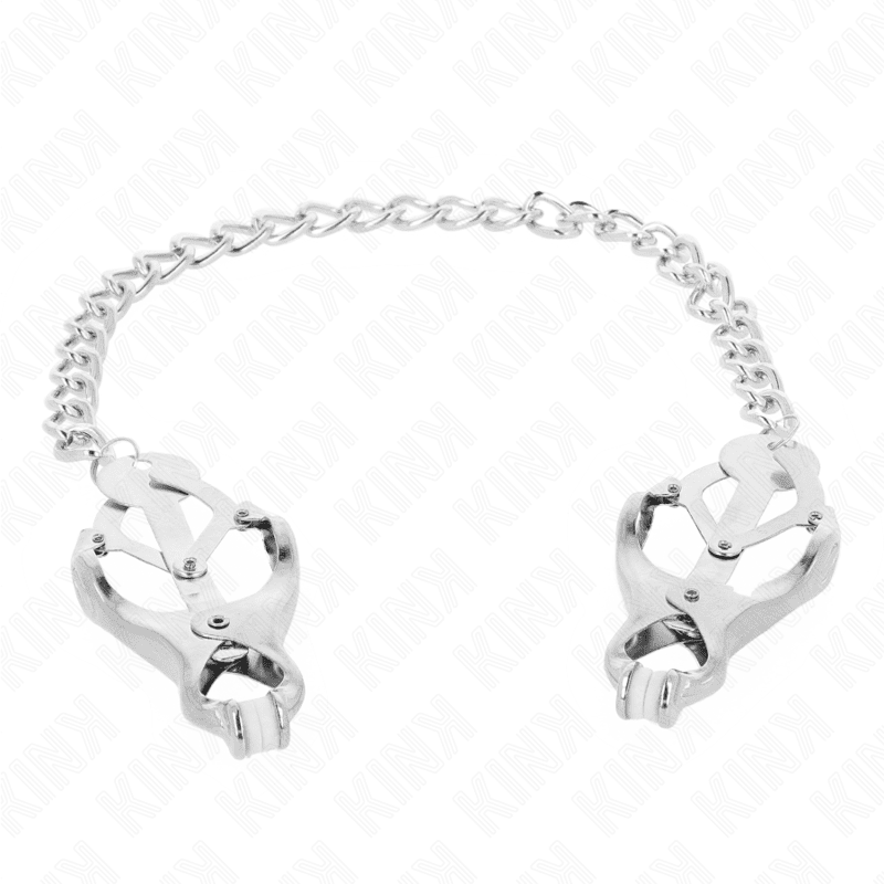 KINK - PINZE PER CAPEZZOLI TRIFOGLIO GIAPPONESE CON CATENA ARGENTO 30 CM - immagine 2