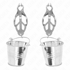 KINK - PINZE PER CAPEZZOLI TRIFOGLIO GIAPPONESE CON SECCHIELLI ARGENTO