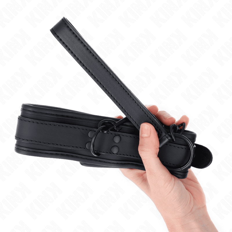 KINK - COLLARE BONDAGE IN NEOPRENE MODELLO 1 CON CINTURA 78 CM REGOLABILE 37,5 X 49,5 CM - immagine 4