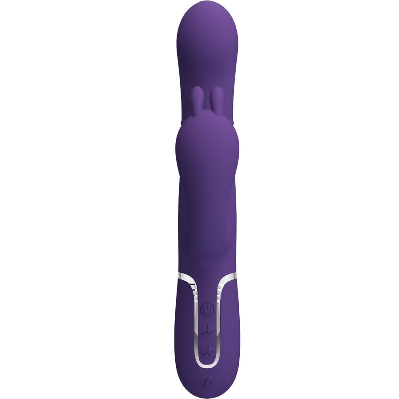 PRETTY LOVE - CAMMY VIBRATORE TRIPLO MULTIFUNZIONE 4 IN 1 VIOLA - immagine 2