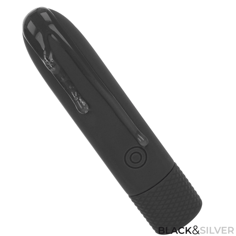 BLACK SILVER - GERI USB RICARICABILE VIBRANTE BULLET 8 VIBRAZIONI NERO 10 X 2,2 CM - immagine 3