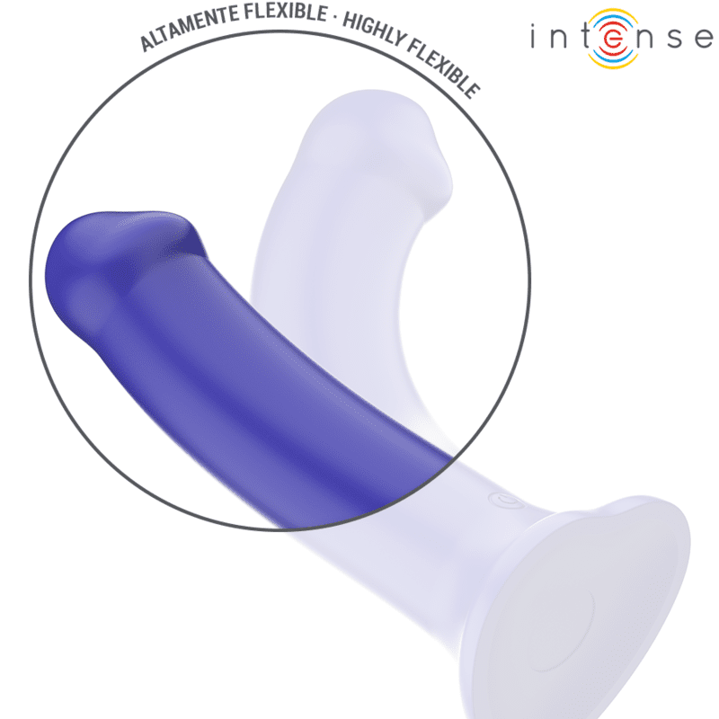 INTENSE - VIBRATORE VICTORIA CON VENTOSA 10 VIBRAZIONI BLU SCURO TELECOMANDO - immagine 5