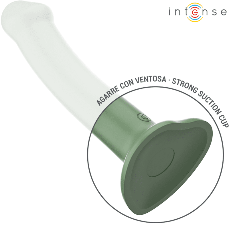 INTENSE - VIBRATORE BECCA CON VENTOSA 10 VIBRAZIONI TELECOMANDO VERDE - immagine 4