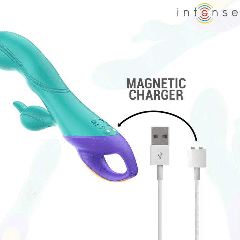 INTENSE - FRED VIBRATORE RABBIT BLU - immagine 5
