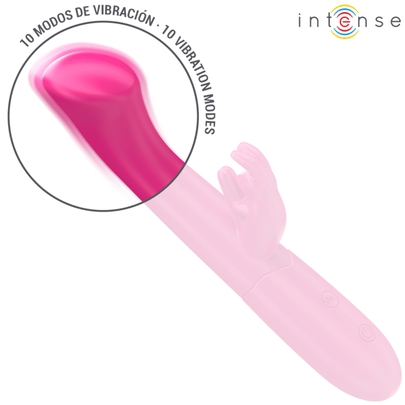 INTENSE - JULIETA VIBRATORE CONIGLIO 18,6 CM 10 VIBRAZIONI ROSA - immagine 4