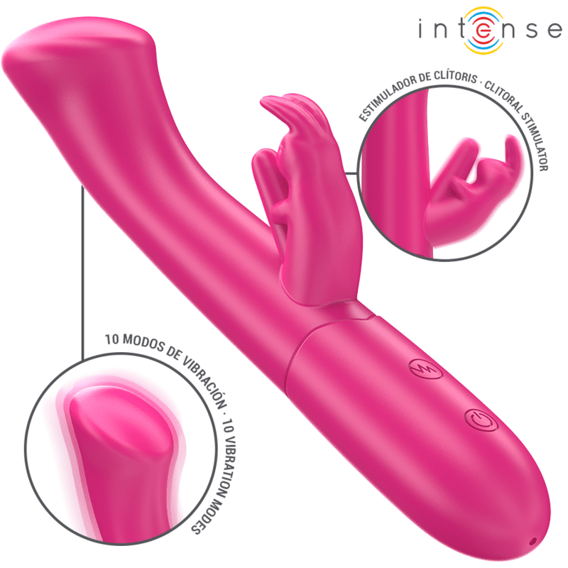 INTENSE - JULIETA VIBRATORE CONIGLIO 18,6 CM 10 VIBRAZIONI ROSA - immagine 2