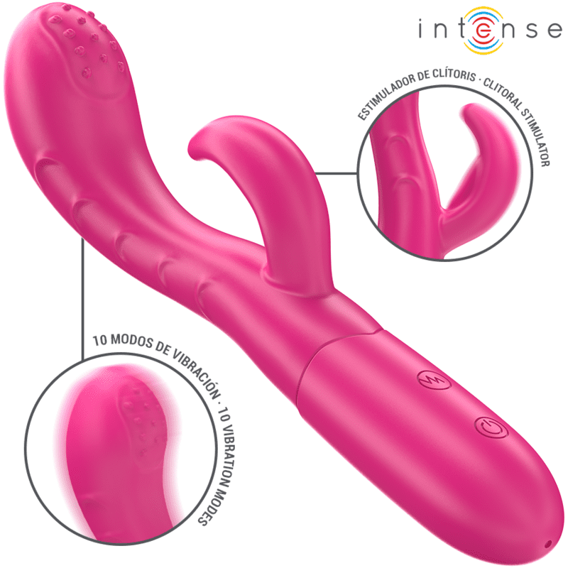 INTENSE - VIBRATORE AMARA CON LINGUA STIMOLANTE 10 VIBRAZIONI ROSA - immagine 2
