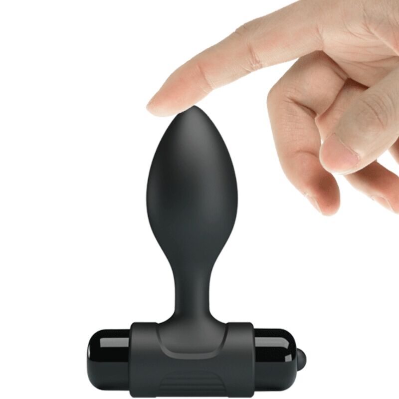 PRETTY LOVE - VIBRA BUTT 10 VIBRAZIONI PLUG ANALE NERO - immagine 4