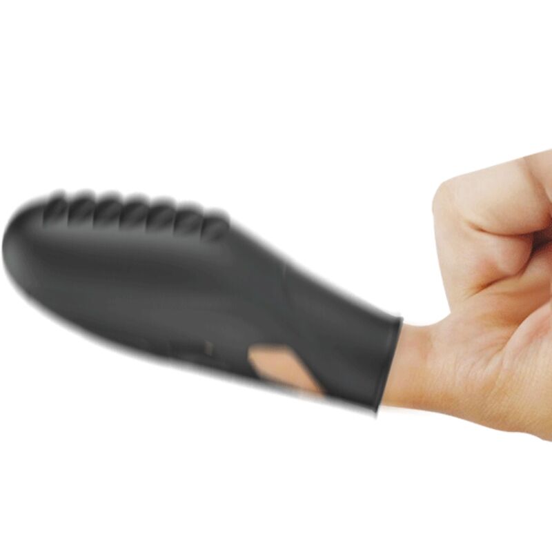 PRETTY LOVE - VIBRATORE DA DITO IN SILICONE GILO NERO - immagine 3