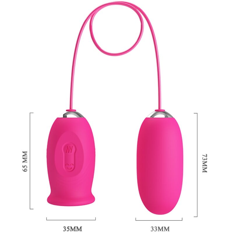 PRETTY LOVE - Ovulo vibrante a forma di margherita + lingua stimolante per il clitoride ROSA - immagine 5