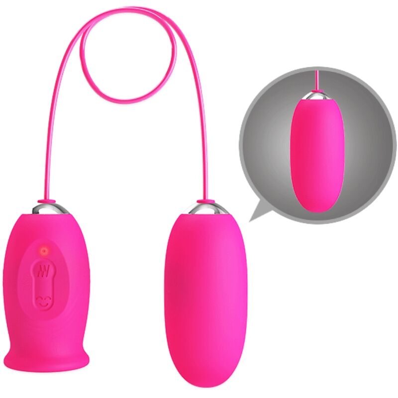 PRETTY LOVE - Ovulo vibrante a forma di margherita + lingua stimolante per il clitoride ROSA - immagine 4