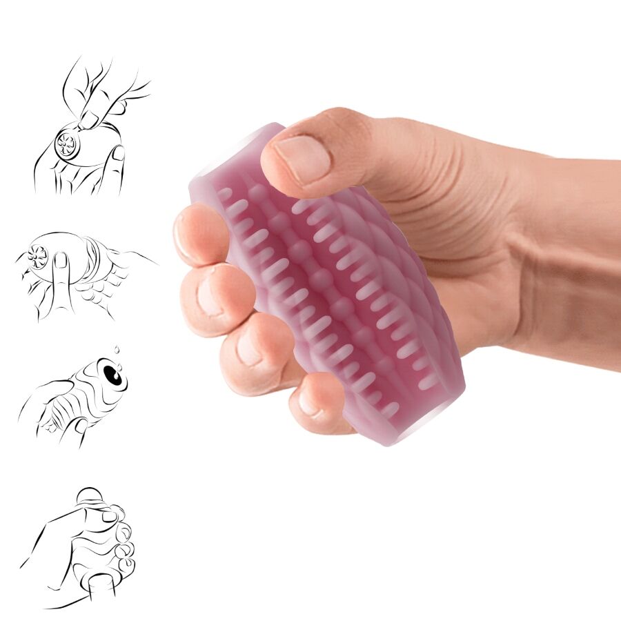 PRETTY LOVE - ATHENA EROS SILICONE MASTURBATORE MASCHILE ROSA - immagine 5