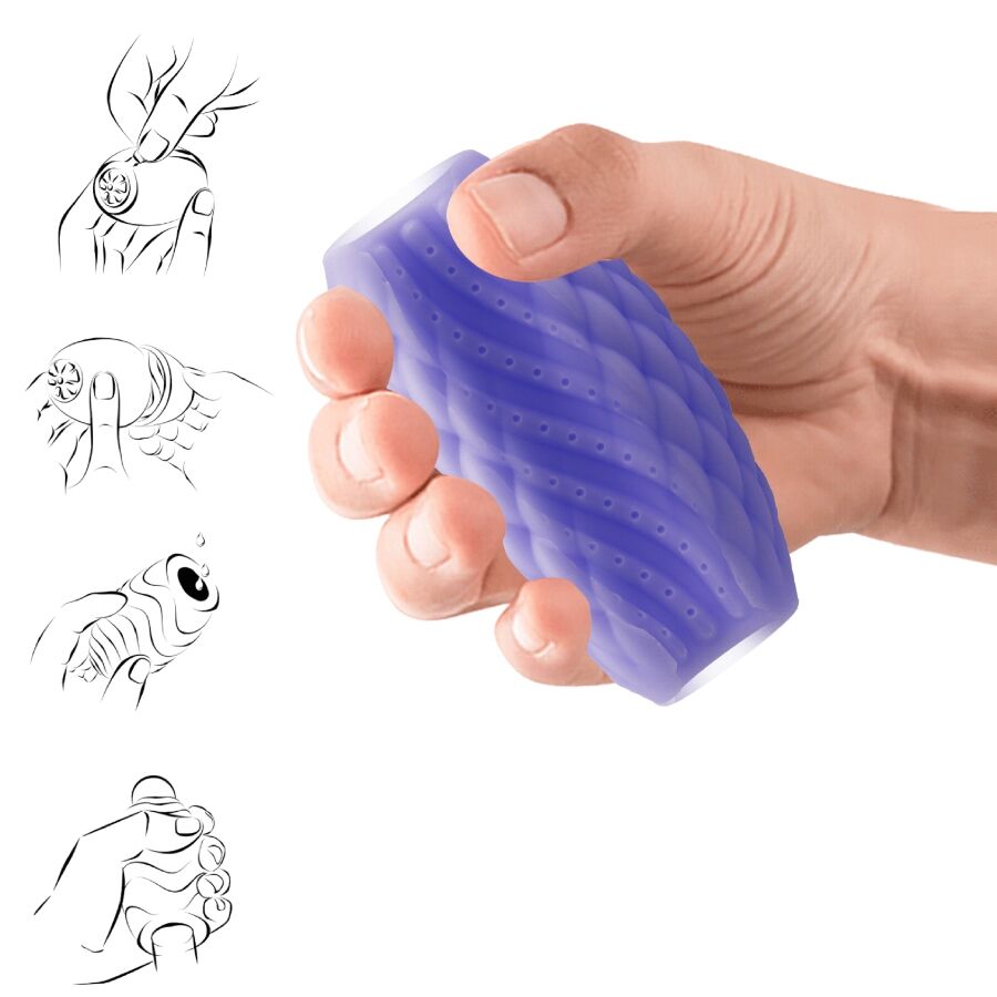 PRETTY LOVE - ATHENA EROS SILICONE MASTURBATORE MASCHILE VIOLA - immagine 4