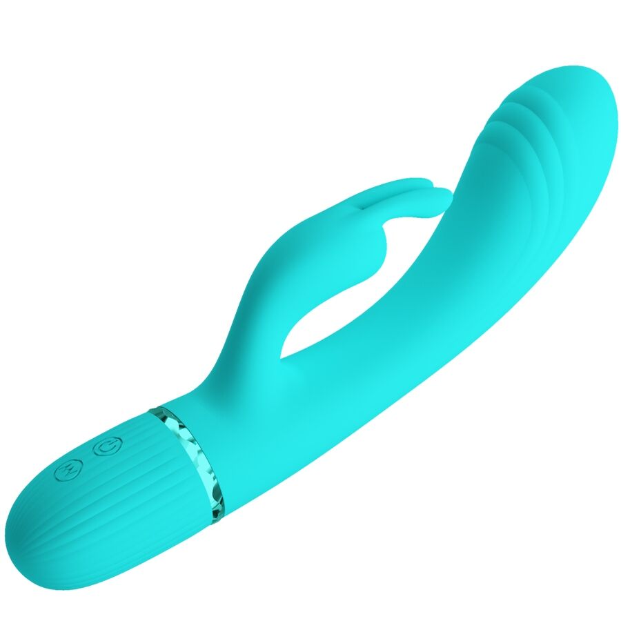 PRETTY LOVE - SCOCCO VIBRATORE CONIGLIO TURCHESE - immagine 4