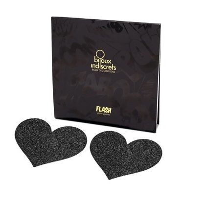 BIJOUX INDISCRETS - FLASH NERO TAGLI CAPEZZOLI CUORE