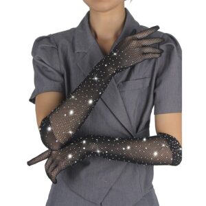 SUBBLIME - 957469SHINE GUANTI TRASPARENTI NERI S/M